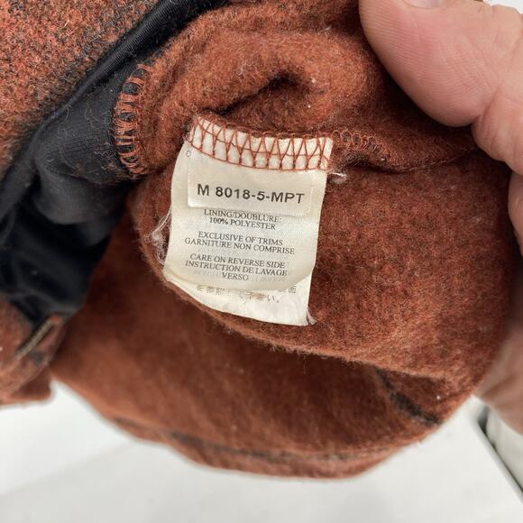 Marmot Fleece Full Zip Jacket Rust Red Men's Size L - Picture 8 of 9